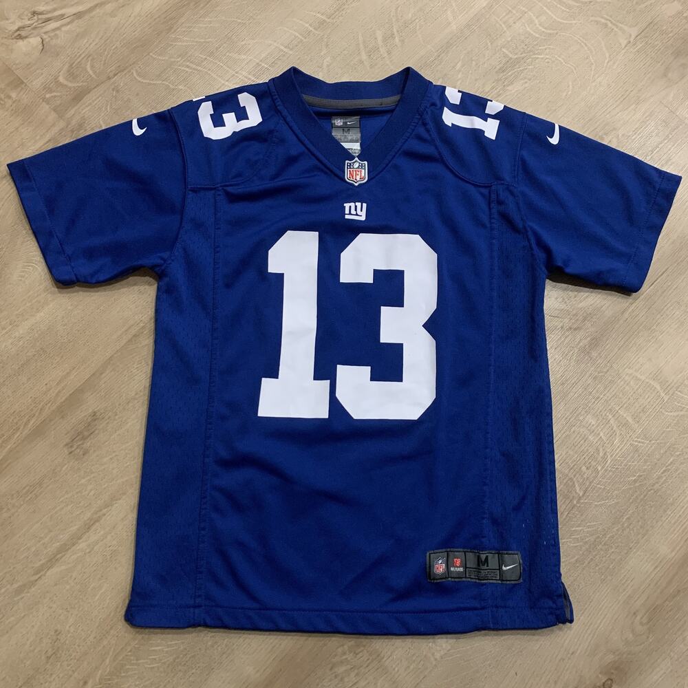 Nike NFL NY New York Giants Odell Beckham Jr. #13 Jersey Youth Boys Medium Blue